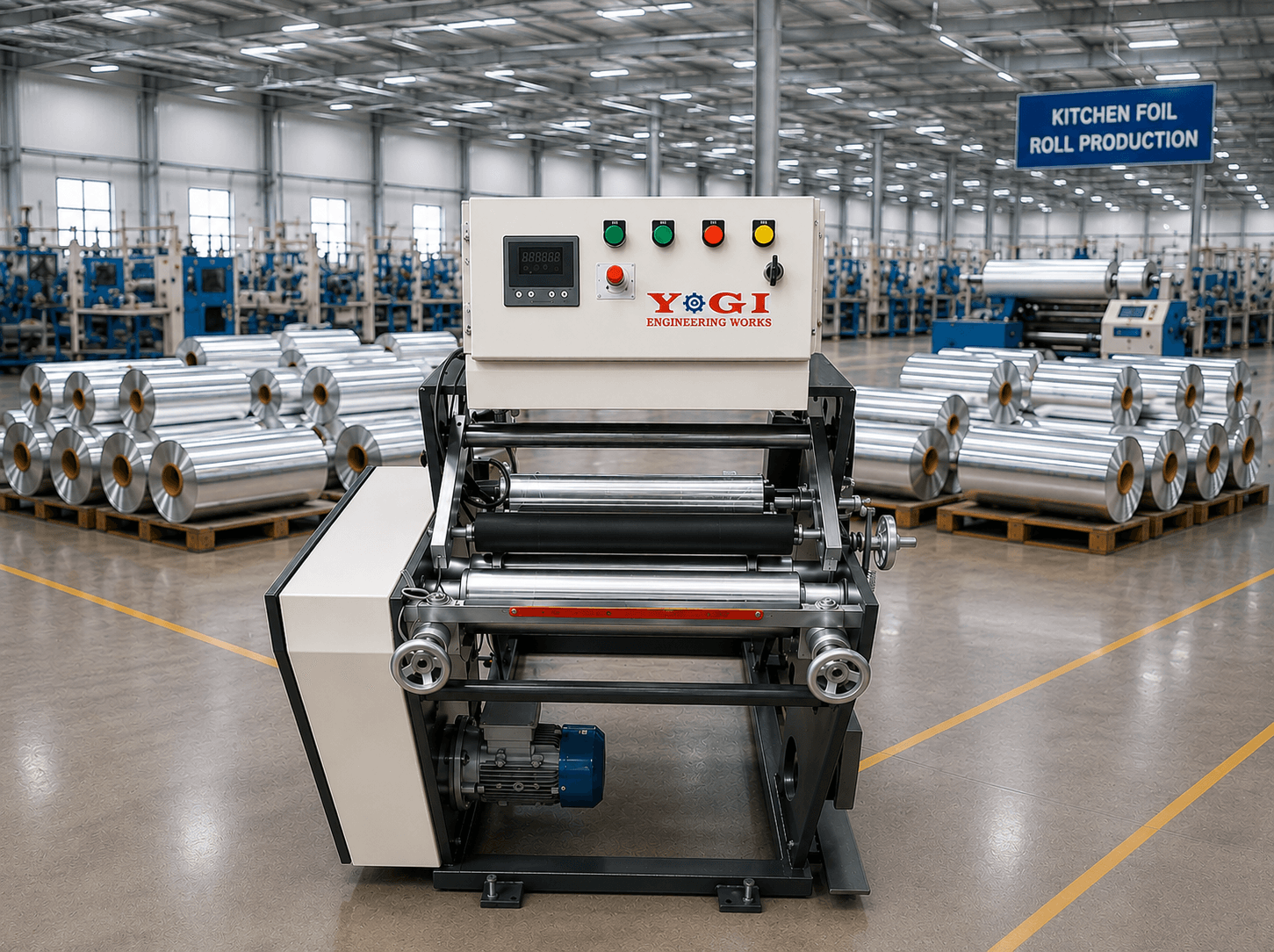 Aluminium House Foil Roll Rewinding Machine